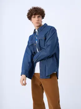 Levi's: Синяя рубашка 