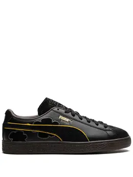 PUMA: Чёрные кроссовки  Suede