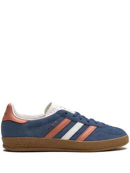adidas: Голубые кроссовки  Gazelle Indoor