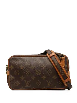 Louis Vuitton Pre-Owned: Коричневая сумка через плечо