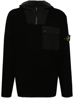 Stone Island: Свитер  Compass с капюшоном