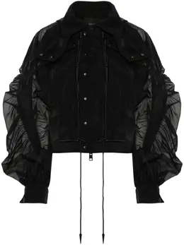 Mugler: Прозрачная куртка 