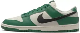 Nike: Зелёные кеды Dunk Low Retro