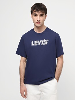 Levi's: Синяя футболка 