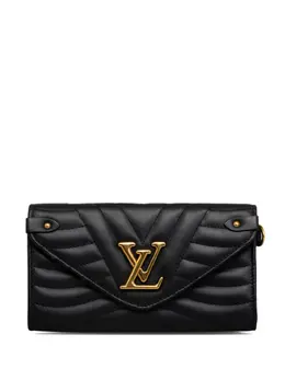 Louis Vuitton Pre-Owned: Чёрный кошелёк 