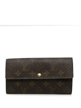 Louis Vuitton Pre-Owned: Коричневый кошелёк 