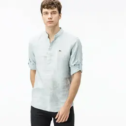 LACOSTE: Голубая рубашка 