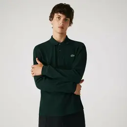 LACOSTE: Тёмное поло 