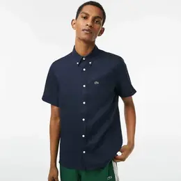 LACOSTE: Тёмная рубашка 