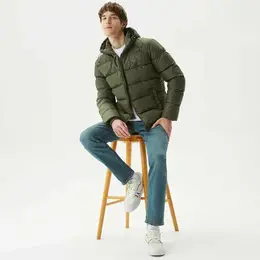 LACOSTE: Куртка цвета хаки 