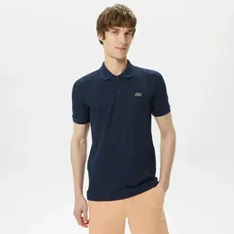 LACOSTE: Тёмное поло 