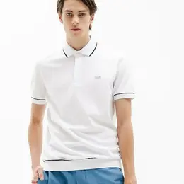 LACOSTE: Белое поло 