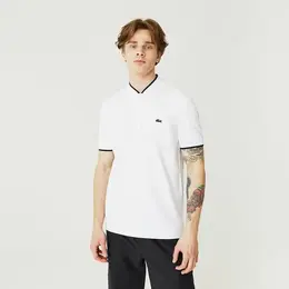 LACOSTE: Белое поло 