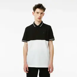 LACOSTE: Чёрное поло 