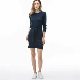 LACOSTE: Синее платье 