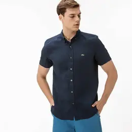 LACOSTE: Тёмная рубашка 