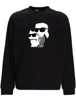 Karl Lagerfeld: Чёрный свитшот  Ikonik Karl