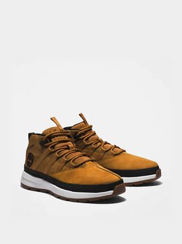 Timberland: Жёлтые ботинки 