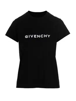 Givenchy: Бархатная футболка 