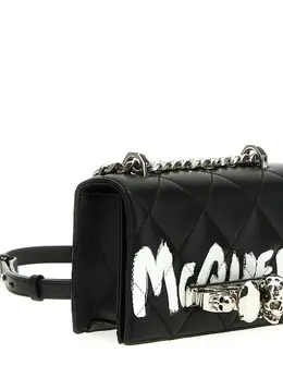 Alexander Mcqueen: Белая сумка  Jewelled Satchel