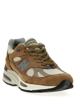 New Balance: Коричневые кроссовки 