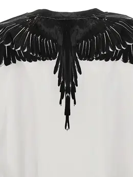 Marcelo Burlon: Хлопковая футболка  Wings