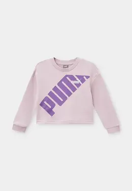 PUMA: Фиолетовый свитшот 