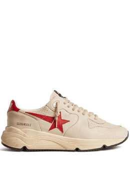 Golden Goose: Бежевые кроссовки  Running Sole