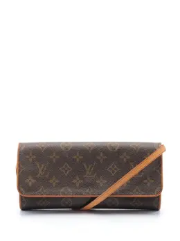 Louis Vuitton Pre-Owned: Коричневая сумка через плечо