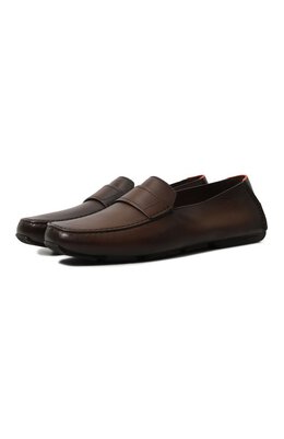 Santoni: Тёмные мокасины 