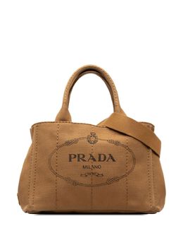 Prada Pre-Owned: Коричневая сумка 