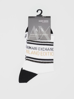 Armani Exchange: Белые носки 