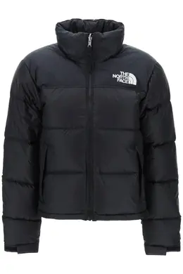 The North Face: Чёрная куртка  Nuptse