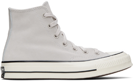 Converse: Серые кроссовки  Chuck 70