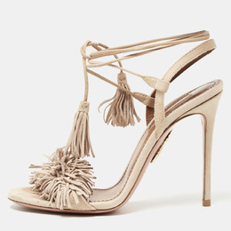 Aquazzura: Бежевые сандалии 