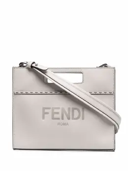 FENDI: Сумка-шоппер с принтом 