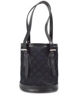 Louis Vuitton Pre-Owned: Чёрная сумка-шоппер 