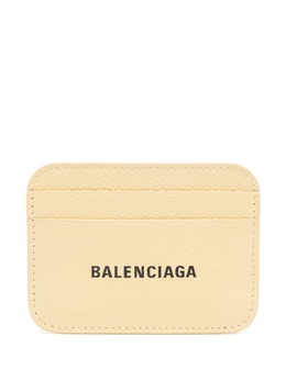 Balenciaga: Жёлтый картхолдер Cash