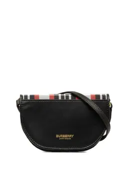 Burberry Pre-Owned: Чёрная сумка через плечо 