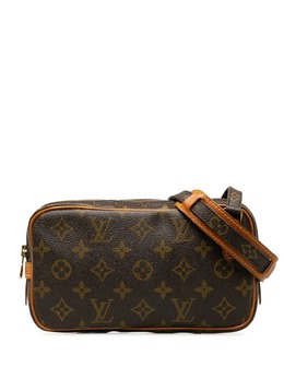 Louis Vuitton Pre-Owned: Коричневая сумка через плечо