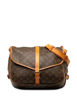 Louis Vuitton Pre-Owned: Коричневая сумка через плечо