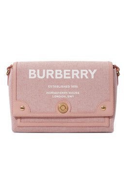 Burberry: Розовая сумка Note