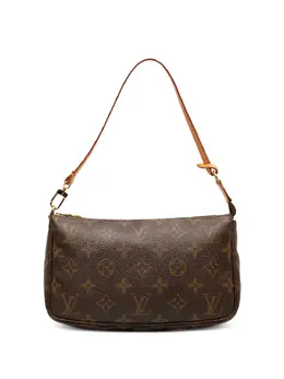 Louis Vuitton Pre-Owned: Коричневый клатч