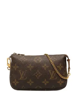 Louis Vuitton Pre-Owned: Коричневый клатч