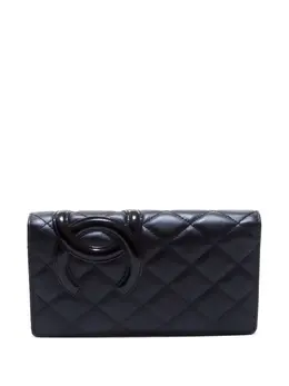 CHANEL Pre-Owned: Чёрный кошелёк 