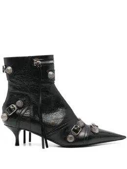 Balenciaga: Чёрные ботинки 