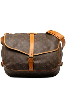 Louis Vuitton Pre-Owned: Коричневая сумка через плечо