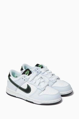 Nike: Белые кроссовки Dunk Low