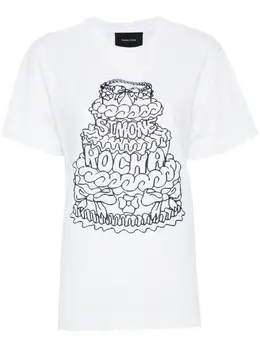 Simone Rocha: Футболка с принтом 
