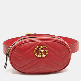 Gucci: Красная сумка  GG Marmont